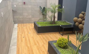 DPTO FLAT BONITO DE ESTRENO EN VENTA EN SAN BORJA CON BALCON EXTERIOR VISTA CON FRENTE A PARQUE