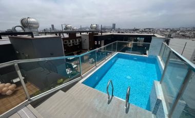 DPTO FLAT BONITO DE ESTRENO EN VENTA EN SAN BORJA CON BALCON EXTERIOR VISTA CON FRENTE A PARQUE