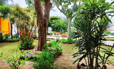 Quinta en venta con casa campestre, alberca, jardín y huerto en Tonalá, Jalisco