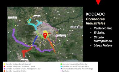 BODEGA RENTA TLAJOMULCO CERCA CENTRAL CAMIONES