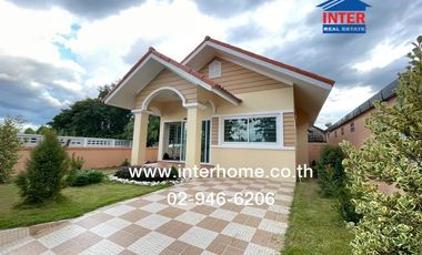 Single-storey detached house, 40 sq m., Phuphalom Village, Nakhon Nayok Bypass, Bung Krabao Intersection, Rangsit-Nakhon Nayok Road, Suwannason Road,