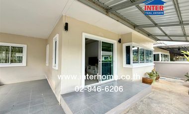 Single-storey detached house, 58.9 sq m., Lad Ya Village, Kanchanaburi, Kanchanaburi Road, Rural Highway 3050, Muang Kanchanaburi, Kanchanaburi