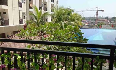 Disewakan satu unit studio di apartemen cinere resort, lantai rendah view kolam renang, 1 km pintu TOL Brigif, strategis