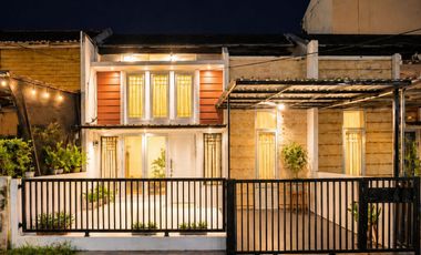 Rumah cluster dalam kompleks Permata Cimanggis Tol Cimanggis ,Kec Tapos Kota Depok – Security 24 Jam CCTV.