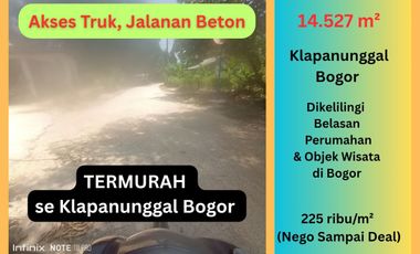 Dijual Tanah Murah di Klapanunggal Bogor – Lokasi Prospektif, Cocok untuk Investasi & Perumahan!