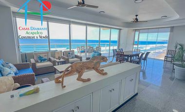 Depa de playa con 3 recámaras, terraza y vista al mar