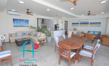 Depa de playa con 3 recámaras, terraza y vista al mar