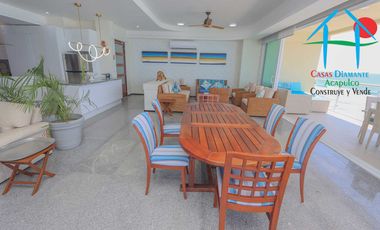 Depa de playa con 3 recámaras, terraza y vista al mar