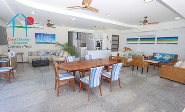 Depa de playa con 3 recámaras, terraza y vista al mar