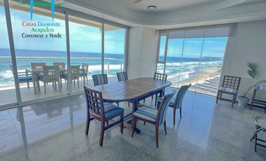 Depa de playa con 3 recámaras, terraza y vista al mar