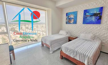 Depa de playa con 3 recámaras, terraza y vista al mar