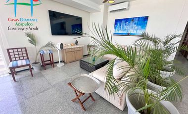 Depa de playa con 3 recámaras, terraza y vista al mar
