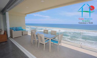 Depa de playa con 3 recámaras, terraza y vista al mar