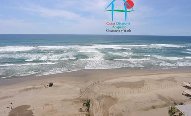 Depa de playa con 3 recámaras, terraza y vista al mar