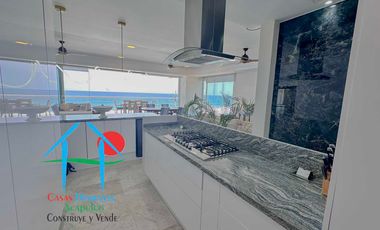 Depa de playa con 3 recámaras, terraza y vista al mar