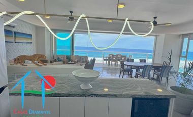 Depa de playa con 3 recámaras, terraza y vista al mar