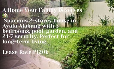 Rare Lease Opportunity in Ayala Alabang! 🏡