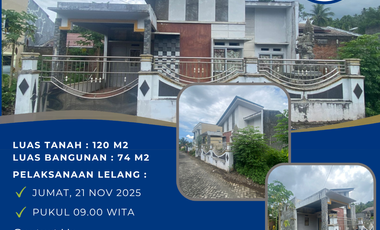 DI JUAL MELALUI LELANG TANAH DAN BANGUNAN DI PERUM PERMATA MALALAYANG RESIDENCE