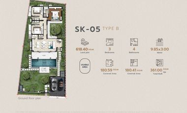 Luxury Balinese-Inspired Pool Villas for Sale | Botanica Skyport Phuket near Maikhao Beach & Phuket Airport | From 19.9 MB | Starting 506.3 sq.m.