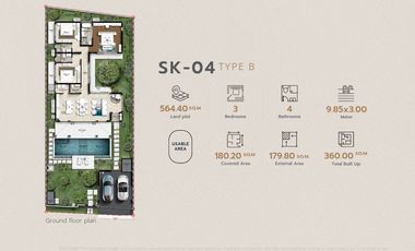 Luxury Balinese-Inspired Pool Villas for Sale | Botanica Skyport Phuket near Maikhao Beach & Phuket Airport | From 19.9 MB | Starting 506.3 sq.m.