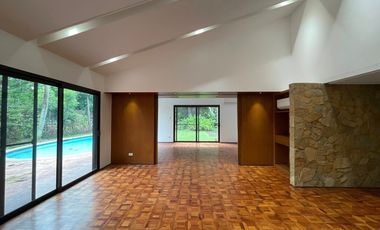 House Meditteranean with Pool and Garden For Rent Dasmarinas Village Makati