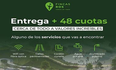 Fincas Ros – Lotes de 360m2 en Ibarlucea con la mejor financiación y calidad de vida