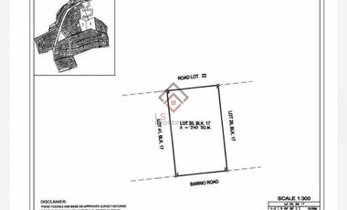 SL54 FOR SALE 240 sqm Residential Lot in Pahara Southwoods, Cavite