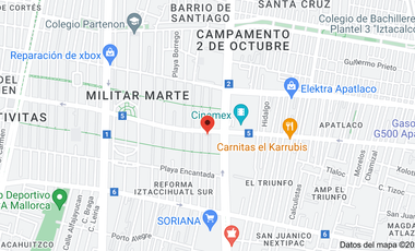 CASA EN VENTA EN PLAYA HERMOSA # 493, MILITAR MARTE, IZTACALCO, CDMX.