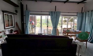 House and land, Baan Suan Mai Ngam Project, Khlong 15, with mixed garden, sprinkler system, have water and electricity.