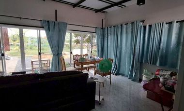 House and land, Baan Suan Mai Ngam Project, Khlong 15, with mixed garden, sprinkler system, have water and electricity.