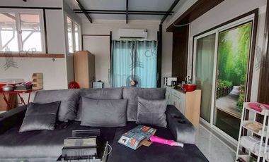House and land, Baan Suan Mai Ngam Project, Khlong 15, with mixed garden, sprinkler system, have water and electricity.