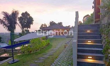 VILLA MODERN ELEGAN FURNISHED & POOL PRIBADI DGN  AREA TERBUKA LUAS DI LOMBOK NTB