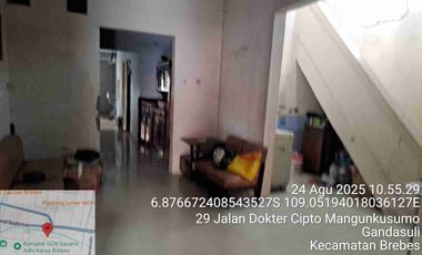 BREBES GANDASULI RUMAH 2 LANTAI STRATEGIS DEKAT JALAN RAYA PANTURA JUAL MURAH