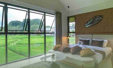 Villa Ubud dengan view sawah cantik