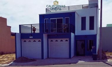 CASA 2 RECAMARAS EN PLANTA BAJA   TERRAZA Y AL MAR     PUNTA AZUL , ROSARITO B.C.