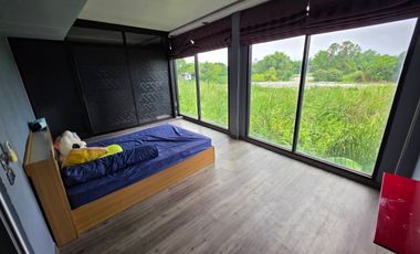 Great Value!  Townhouse for Sale – Pruksa 63 Village, Bangkadi – Pathum Thani Corner unit with spacious side yard, total area 30.2 sq.wah (≈121 m²) an