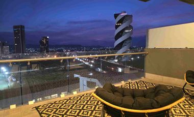 Renta departamento nuevo de2 recamaras Atlixcayotl zona Lomas vista a los volanes amueblado