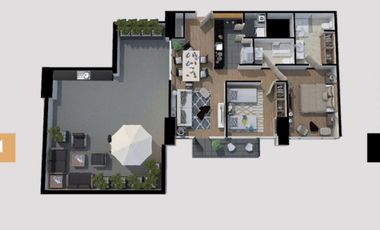 PH Amueblado puede 1 o 2rec Stampa Contadero vistas amenidades de super lujo Roof propio Vistas!!