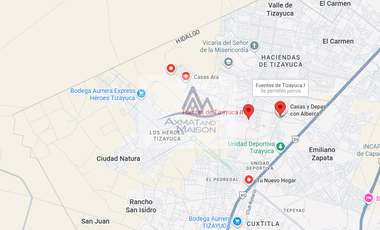 CASA  EN VENTA EN TIZAYUCA HIDALGO EN FRACC FUENTES DE TIZAYUCA   DS333