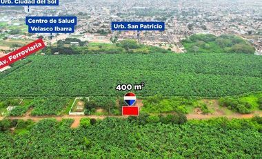 SE VENDE TERRENO, VIA FERROVIARIA, MACHALA