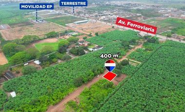 SE VENDE TERRENO, VIA FERROVIARIA, MACHALA