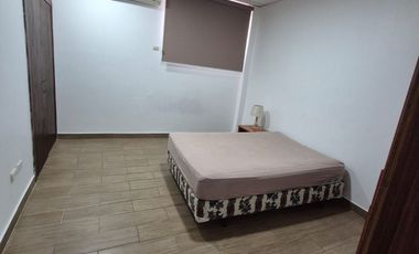 Suite Amoblada en Alquiler en Miraflores, 1 Habitación, 2 Baños, Garaje, Norte de Guayaquil.