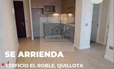SE ARRIENDA DEPARTAMENTO EN EDIFICIO EL ROBLE- QUILLOTA