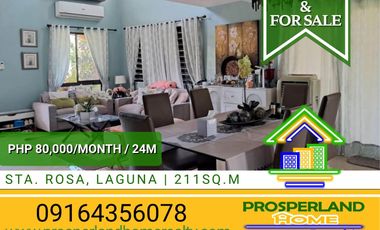 HOUSE FOR RENT OR SALE – STA. ROSA, LAGUNA