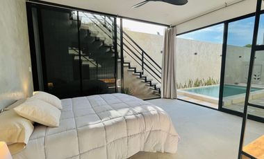 CASA de una planta. AMUEBLADA y con piscina