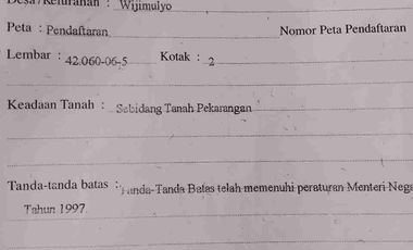 JUAL TANAH DI WIJIMULYO NANGGULAN KULONPROGO