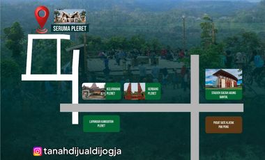 Tanah dekat Kampus UAD di Pleret Bantul Jogja Siap Bangun