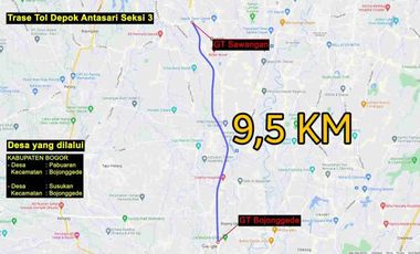 Dijual Rumah 3 Lantai Hanya 5 Menit Ke Rencana Tol Bojong Gede dan 10 Menit Ke Stasiun KA Bojong Gede