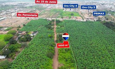 SE VENDE TERRENO, VIA FERROVIARIA, MACHALA