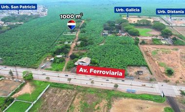 SE VENDE TERRENO, VIA FERROVIARIA, MACHALA